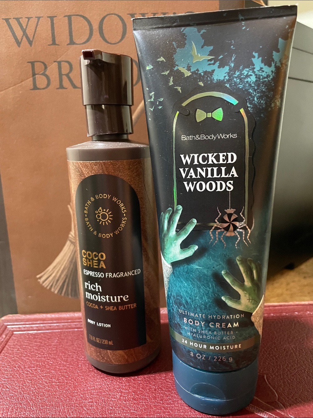 Bath & Body Coco Shea Espresso Lotion & Wicked Vanilla Woods
